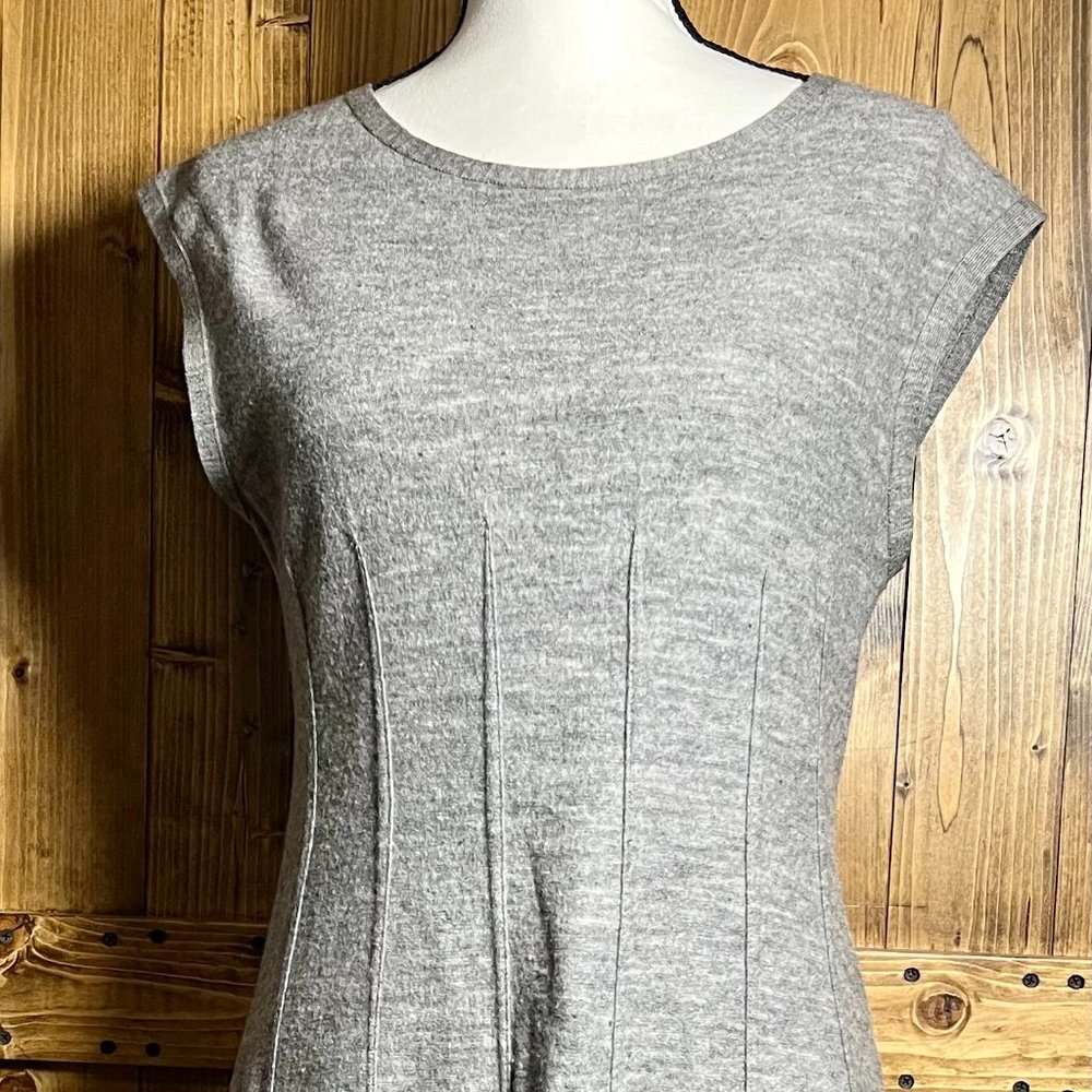 Anthropologie Sparrow 100% Merino Wool Gray Sleeveless Dress